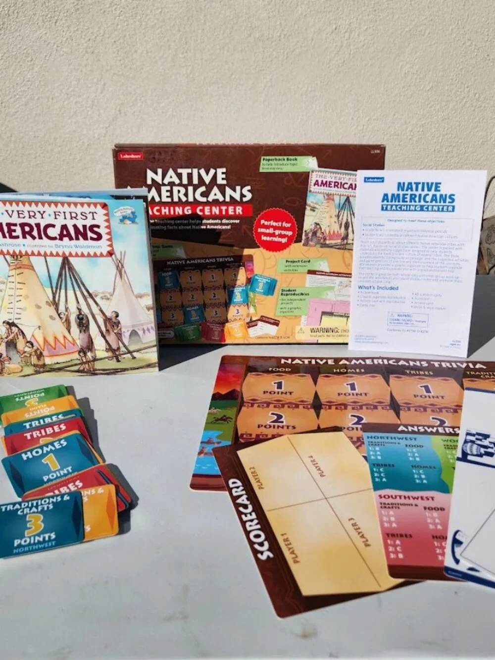 Lakeshore Learning Native Americans Teaching Center Trivia Book Projects and Boo